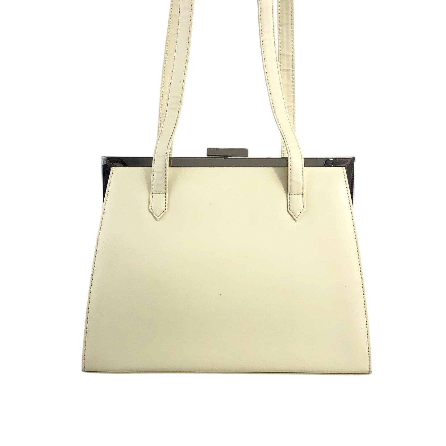 Yves Saint Laurent Logo Shoulder bag Ivory Vintage d5tgaj