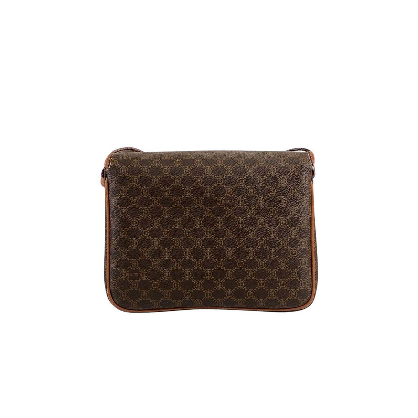 CELINE Macadam Blason Shoulder bag Brown Vintage et4dj5