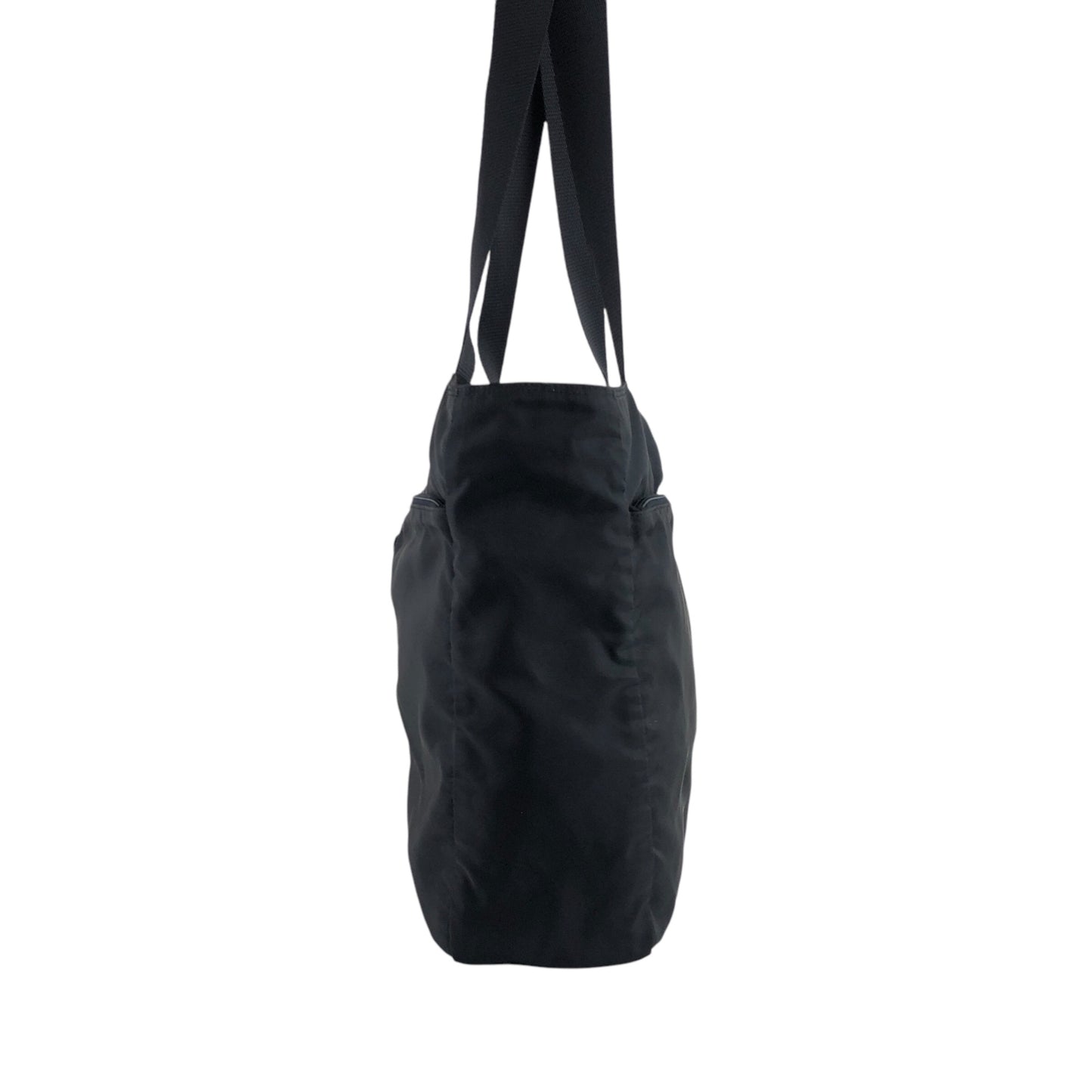 PRADA Triangle Logo Shoulder bag Totebag Black Vintage 5p3xnw