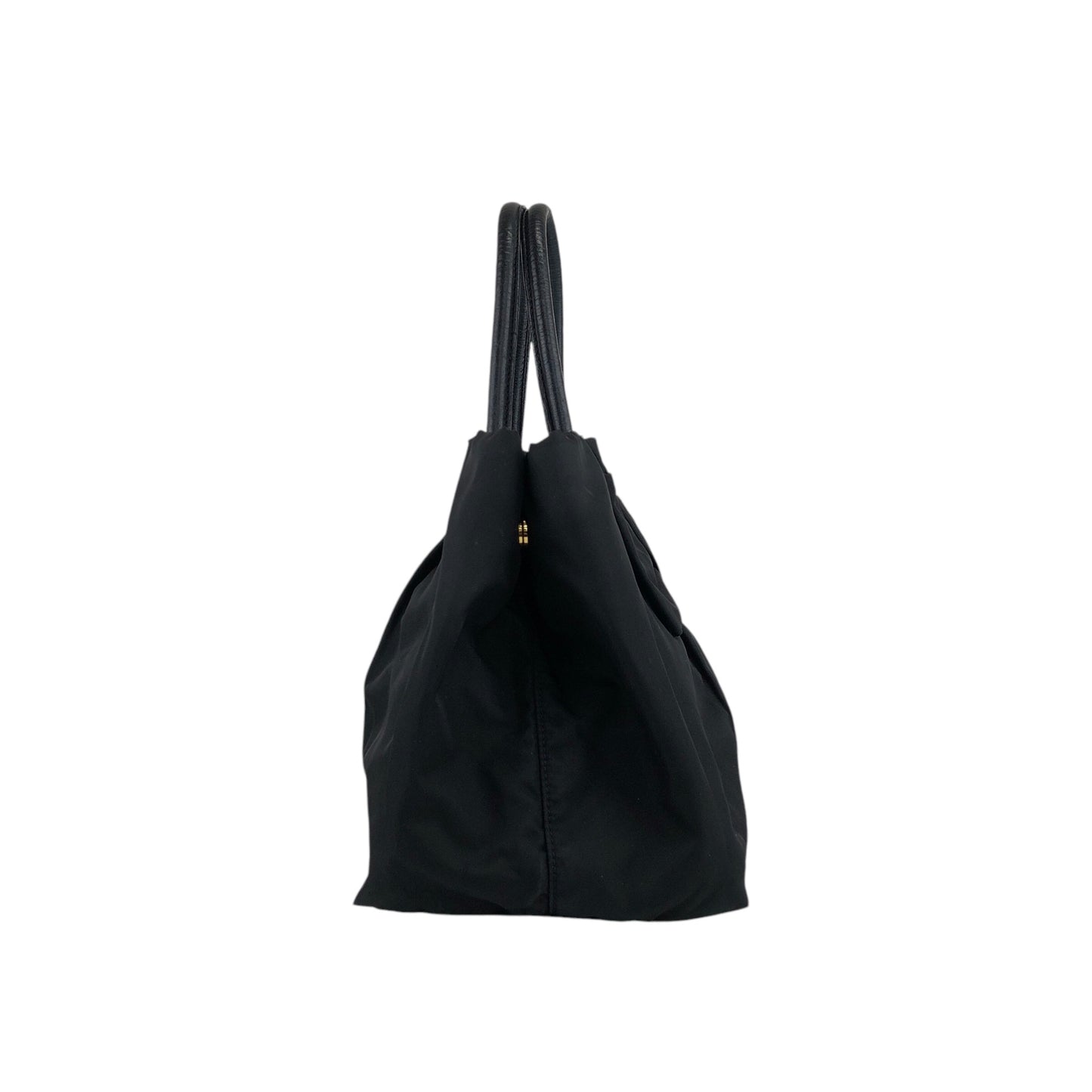 PRADA Logo Handbag Black Vintage embxsx