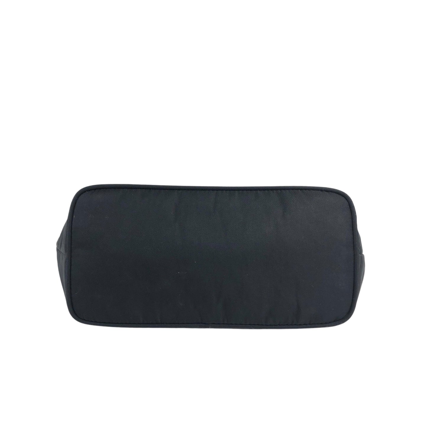 PRADA 三角形標誌小號手提包 Hobobag 黑色復古 cd6tum