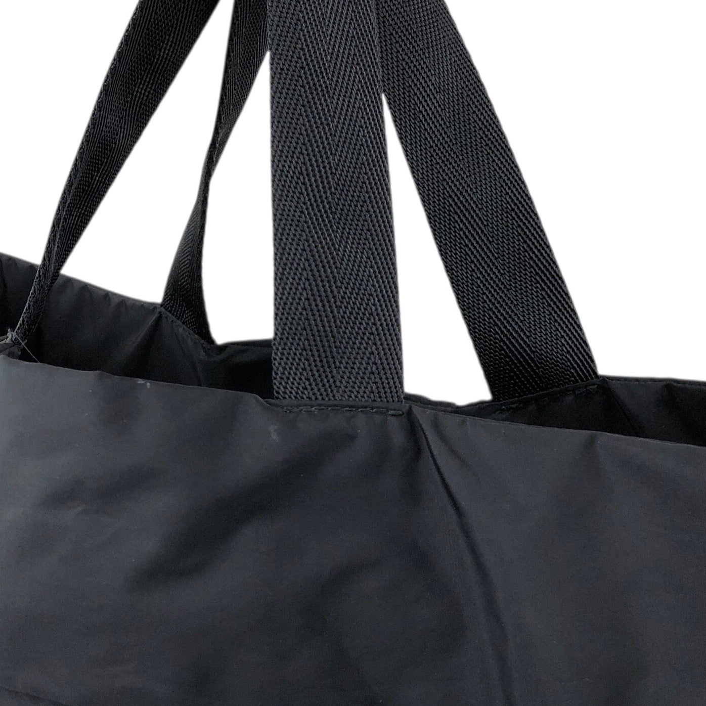 PRADA Tessuto Triangle Logo Handbag Black Vintage w5jss8