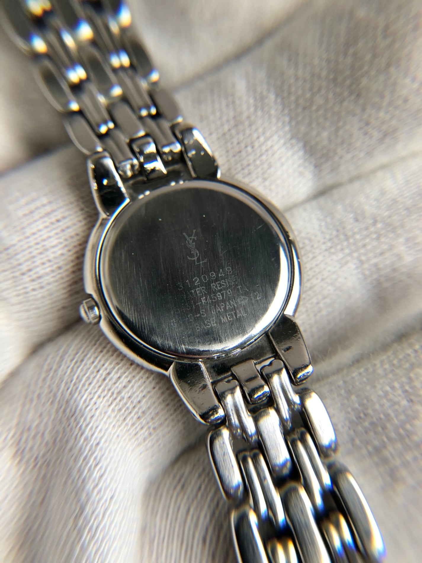 Yves Saint Laurent Quartz Watch Silver 5431-F45979 Vintage 7g55m6