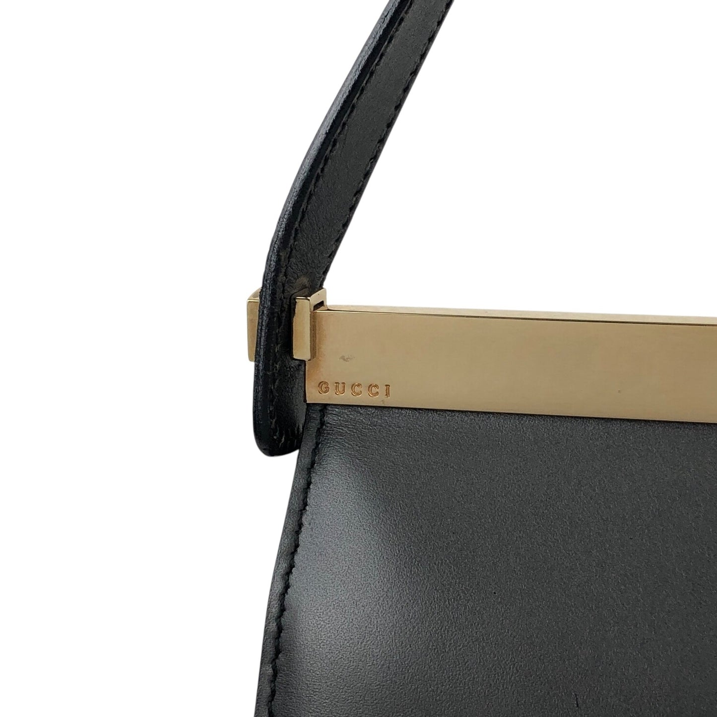 GUCCI Shoulder bag Gray Vintage tfg2zv