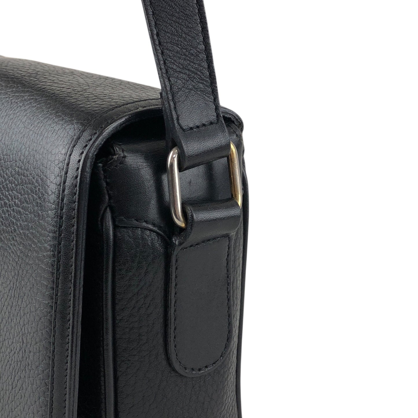 CELINE Blason Shoulder bag Black Vintage ted3ve