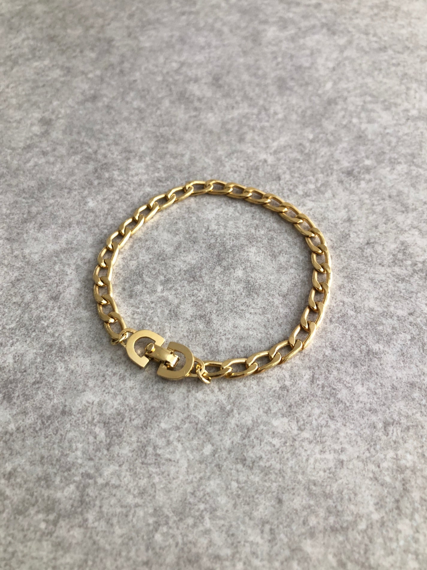 Christian Dior Bracelet Gold Vintage z4nt73