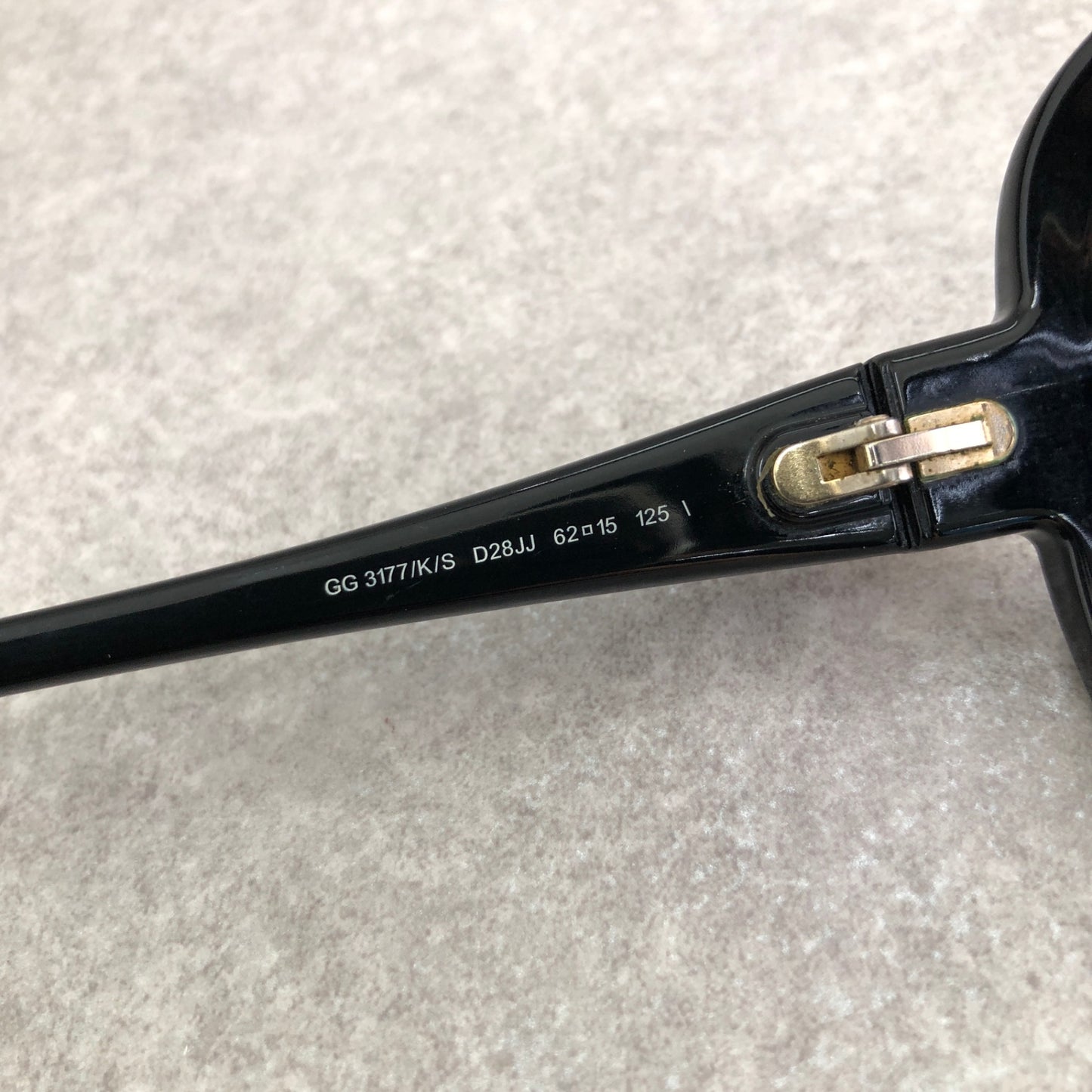 GUCCI GG 標誌太陽眼鏡黑色復古 twdebz