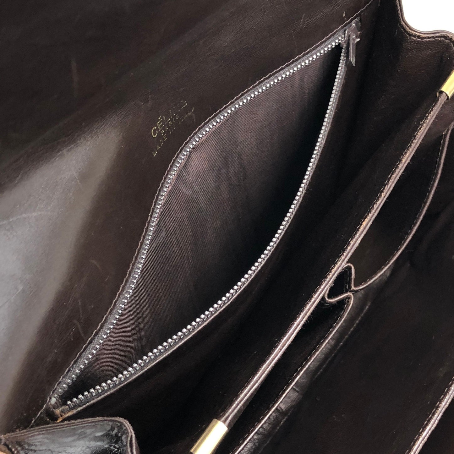 CELINE 馬車肩背包 棕色 復古 8ewcxg