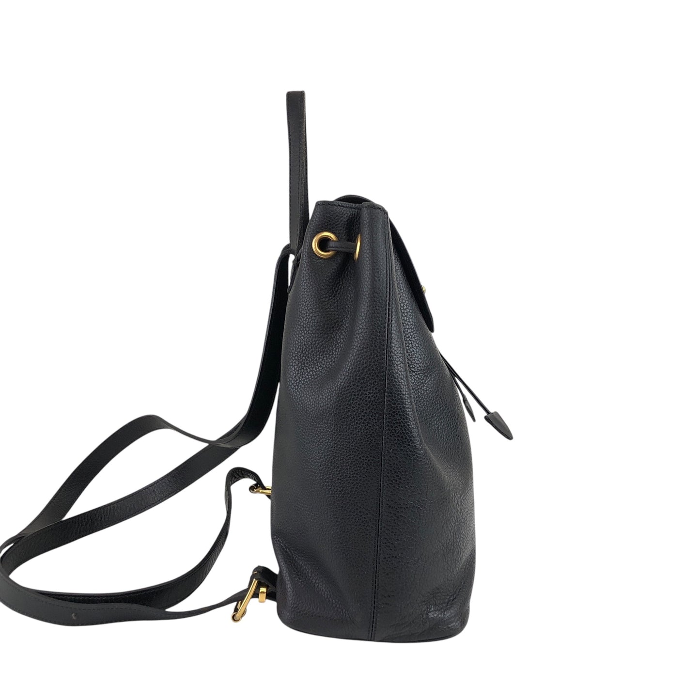 CELINE Toggle Clasp Backpack Black Vintage u7henu
