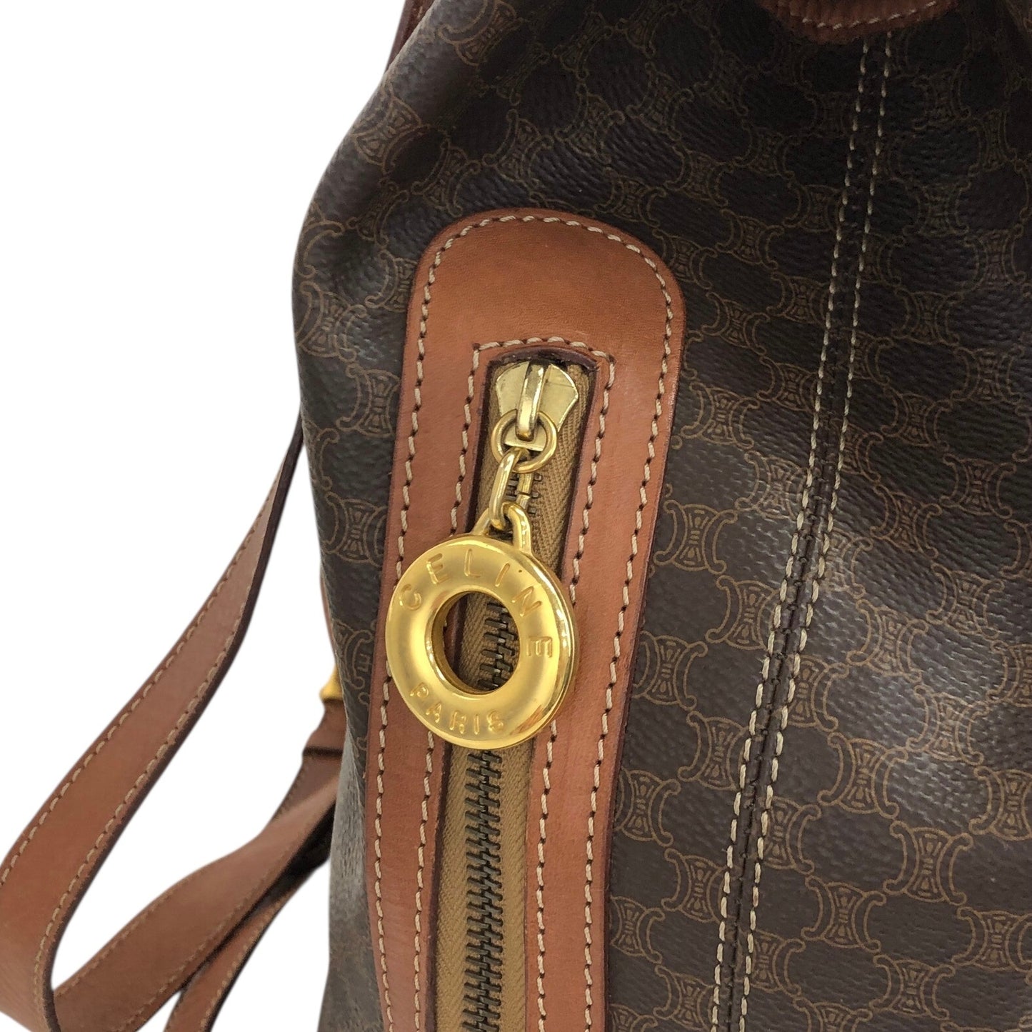 CELINE Macadam Charm 背包 棕色 復古 jz6ee6