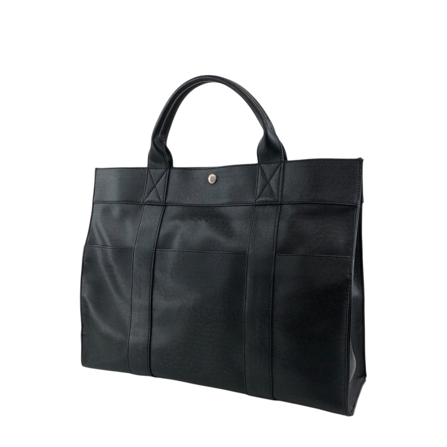 Yves Saint Laurent Logo Handbag Black Vintage 7pcndx