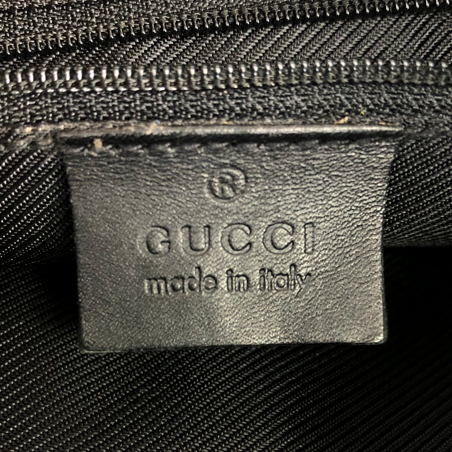 GUCCI GG 帆布手提包黑色復古 55j2fr
