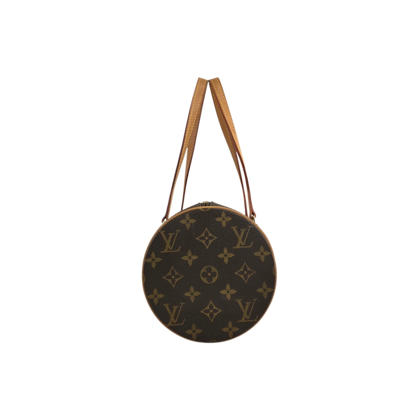 LOUIS VUITTON Monogram Handbag Brown Vintage jzv6c8