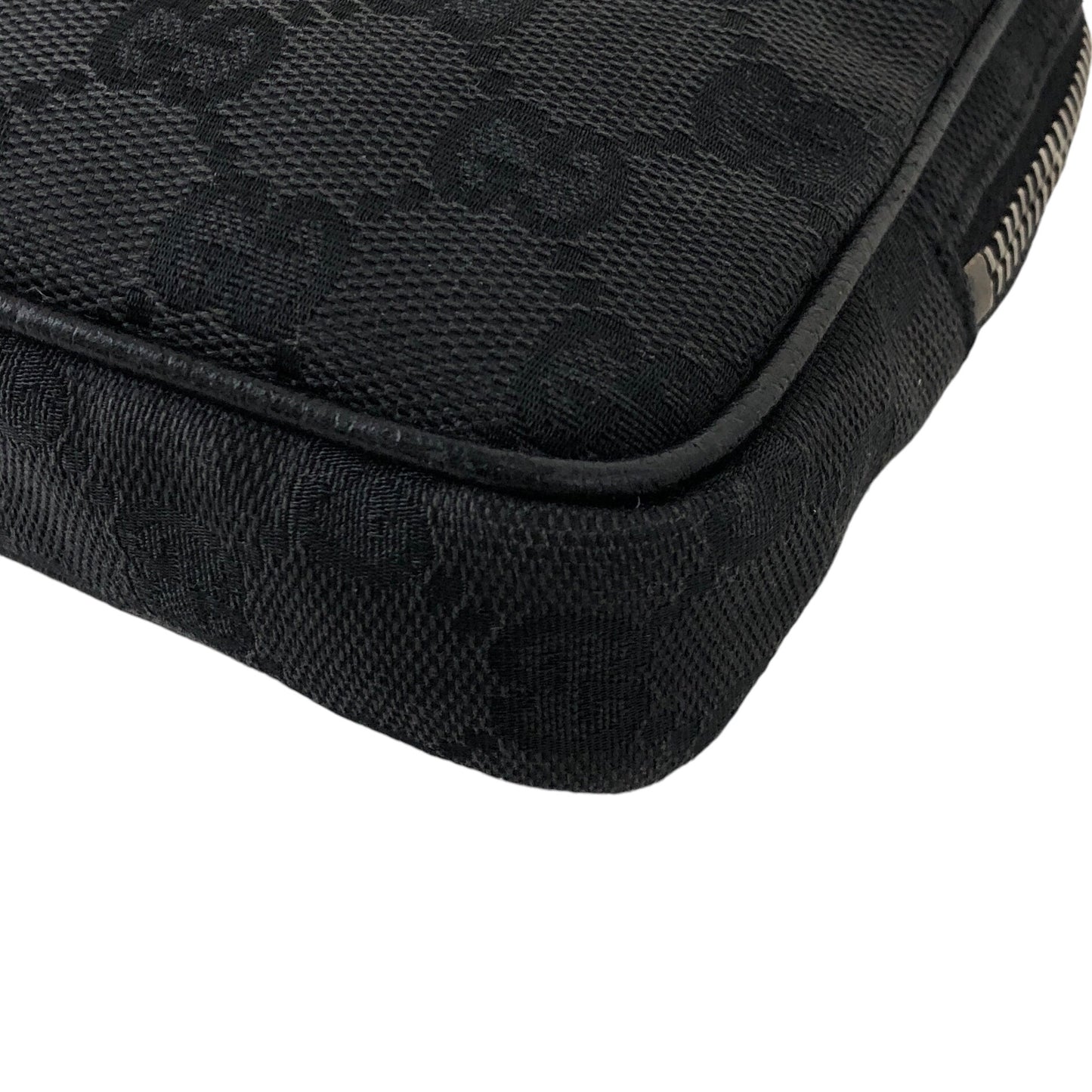 GUCCI GG Canvas Small Shoulder bag Black Vintage tajuun