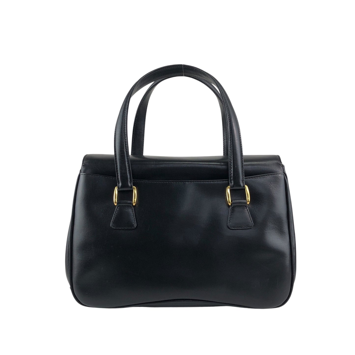GUCCI Handbag Black Vintage as68jk