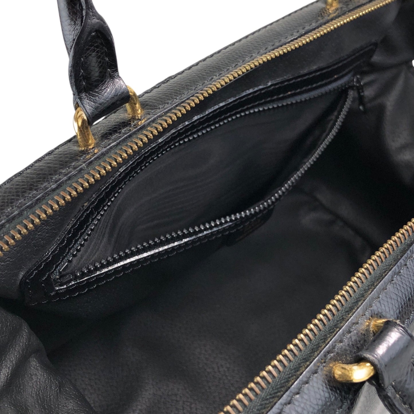 CELINE Two-way Small Boston bag Shoulder bag Black Vintage mh45yy
