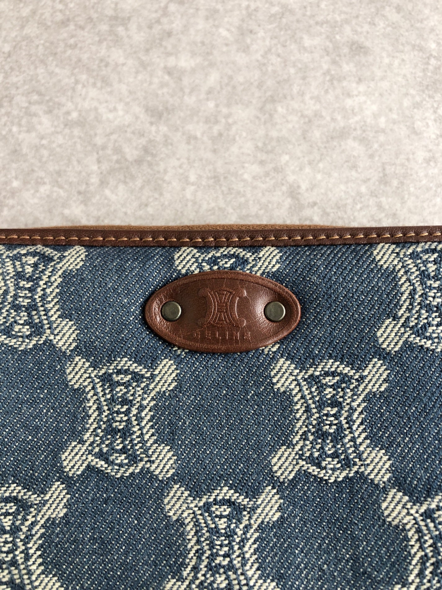 CELINE Paris Macadam Long Wallet Indigo Vintage icrhmn