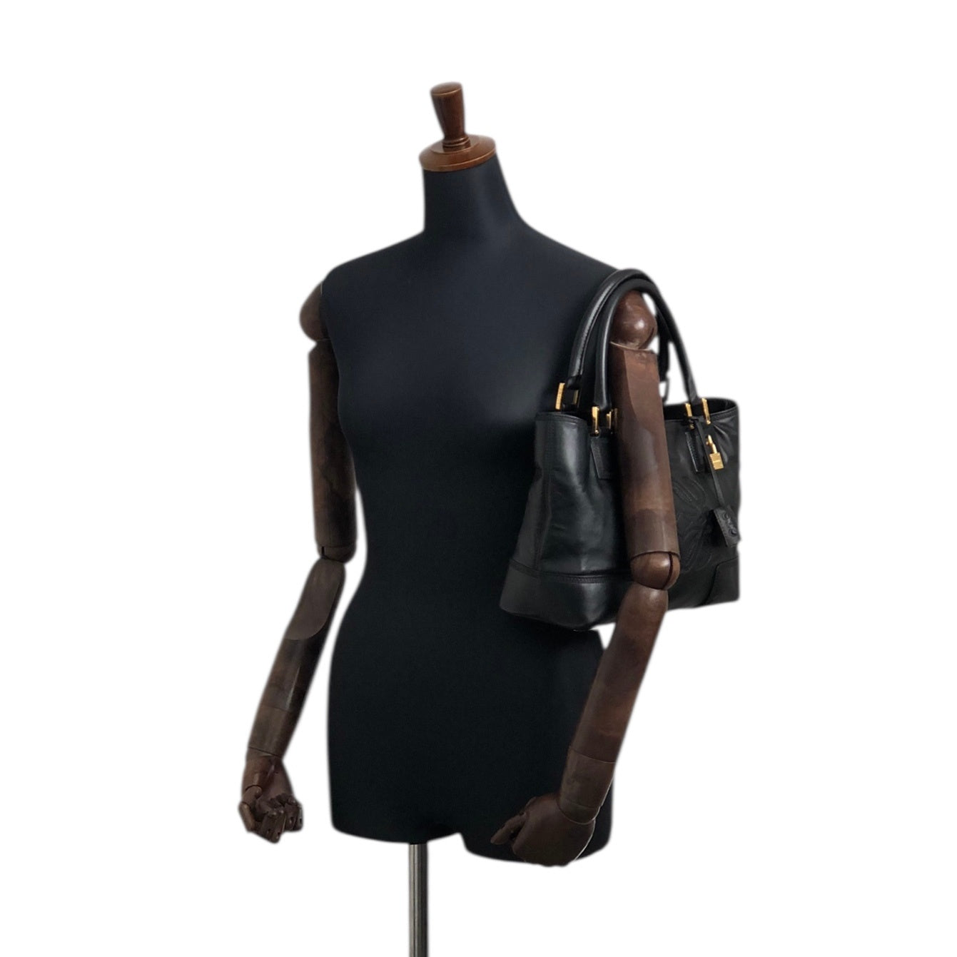 LOEWE Anagram Totebag Black Vintage ycheug
