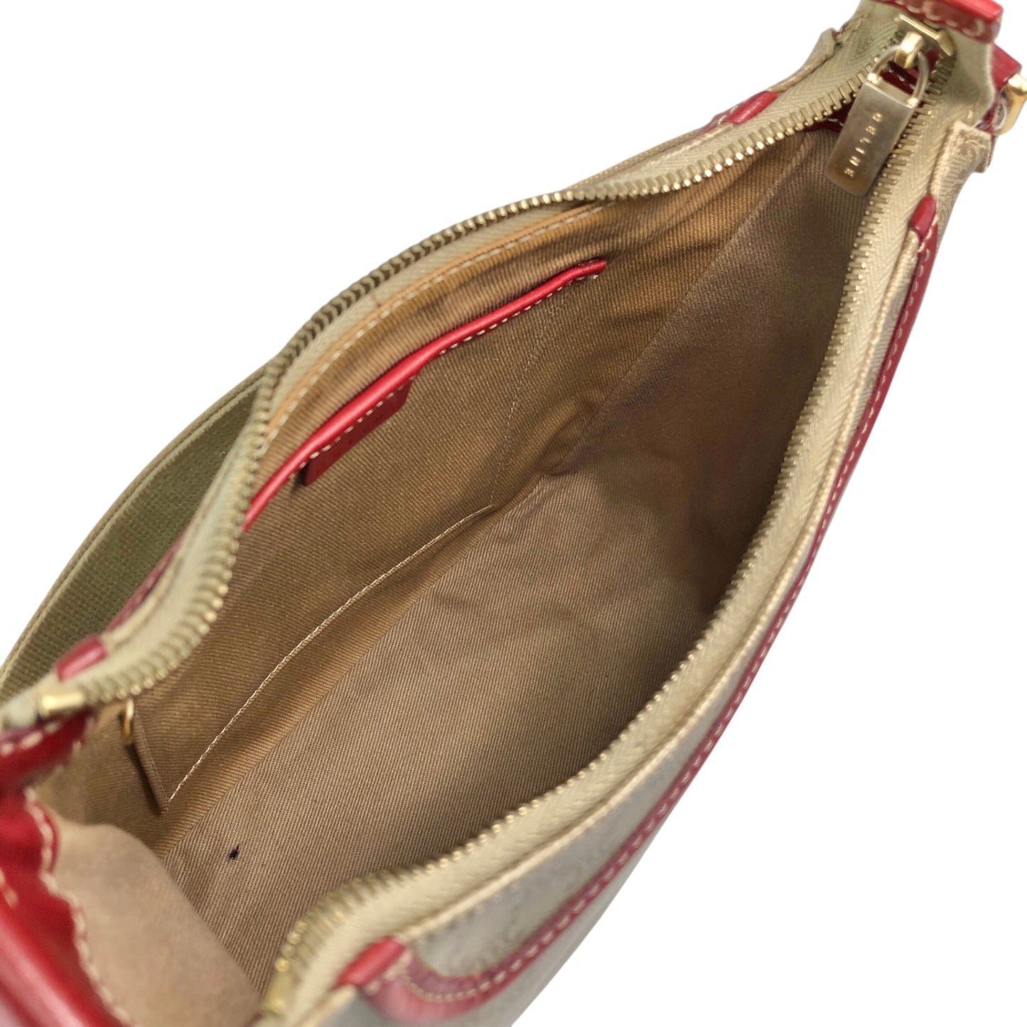 CELINE Macadam Shoulder bag Beige Vintage ebftjm