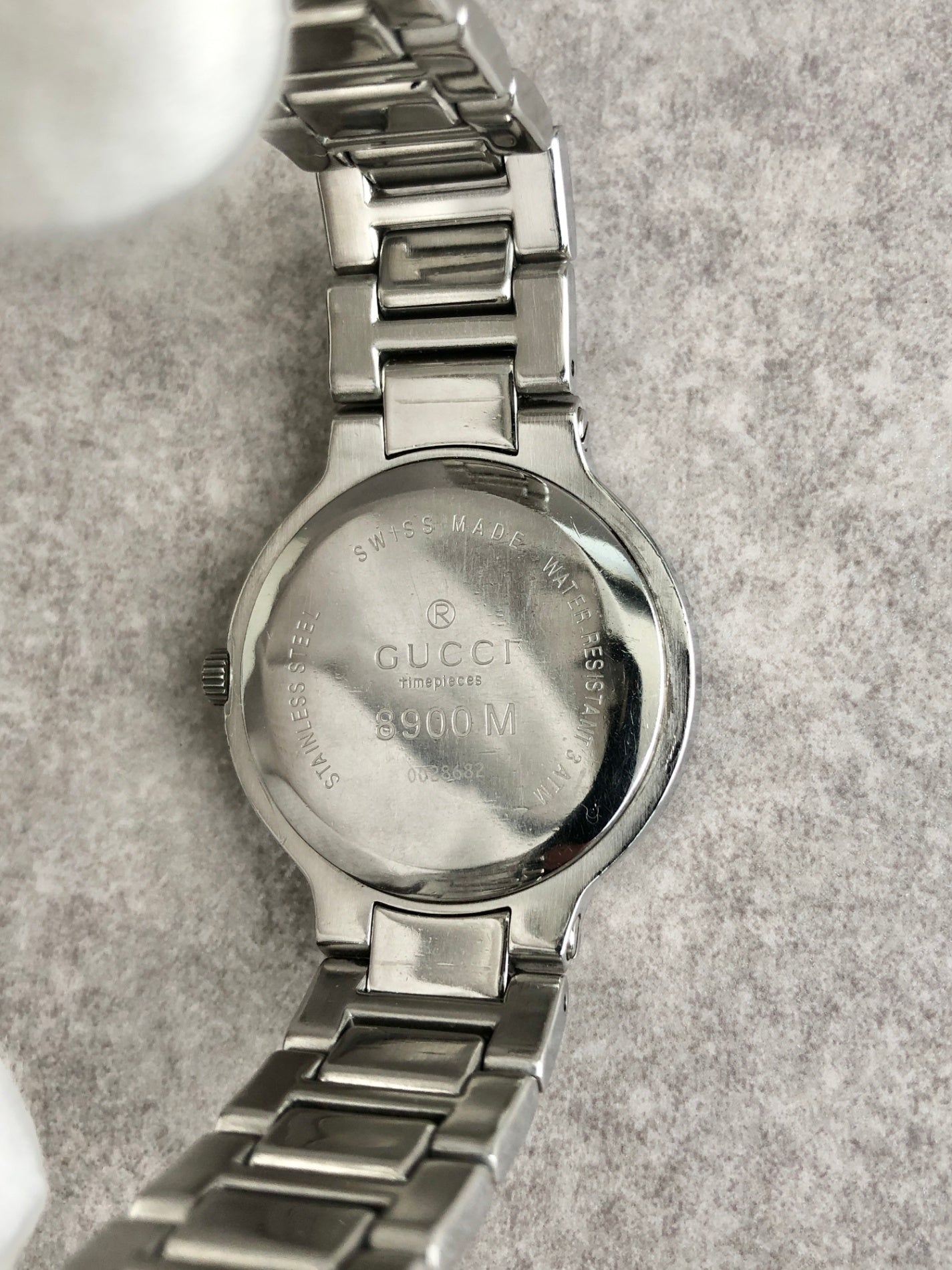 GUCCI Quartz Watch Silver 8900M Vintage bdju4h