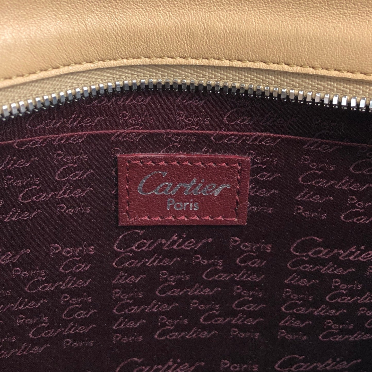 卡地亞 (Cartier) 米色復古小號手提包 dcrpgi