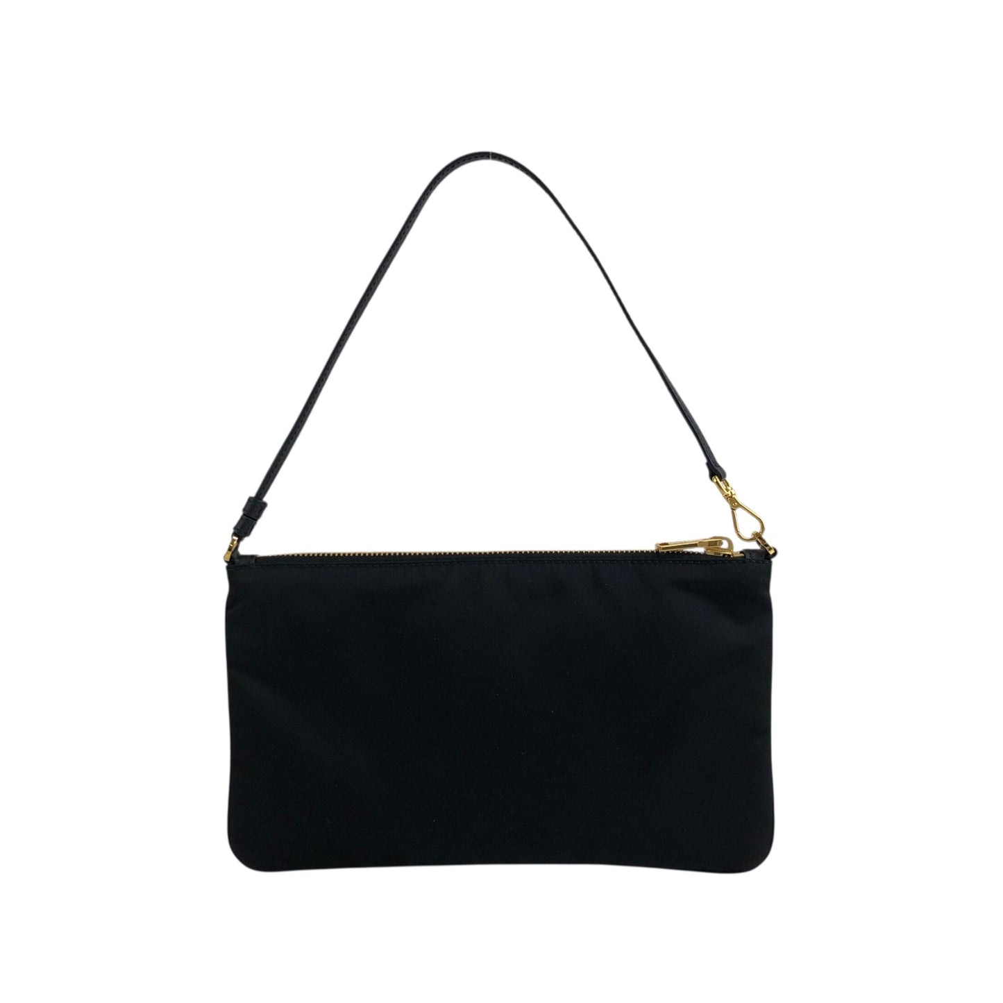 PRADA Logo Shoulder bag Black Vintage w5h4j5