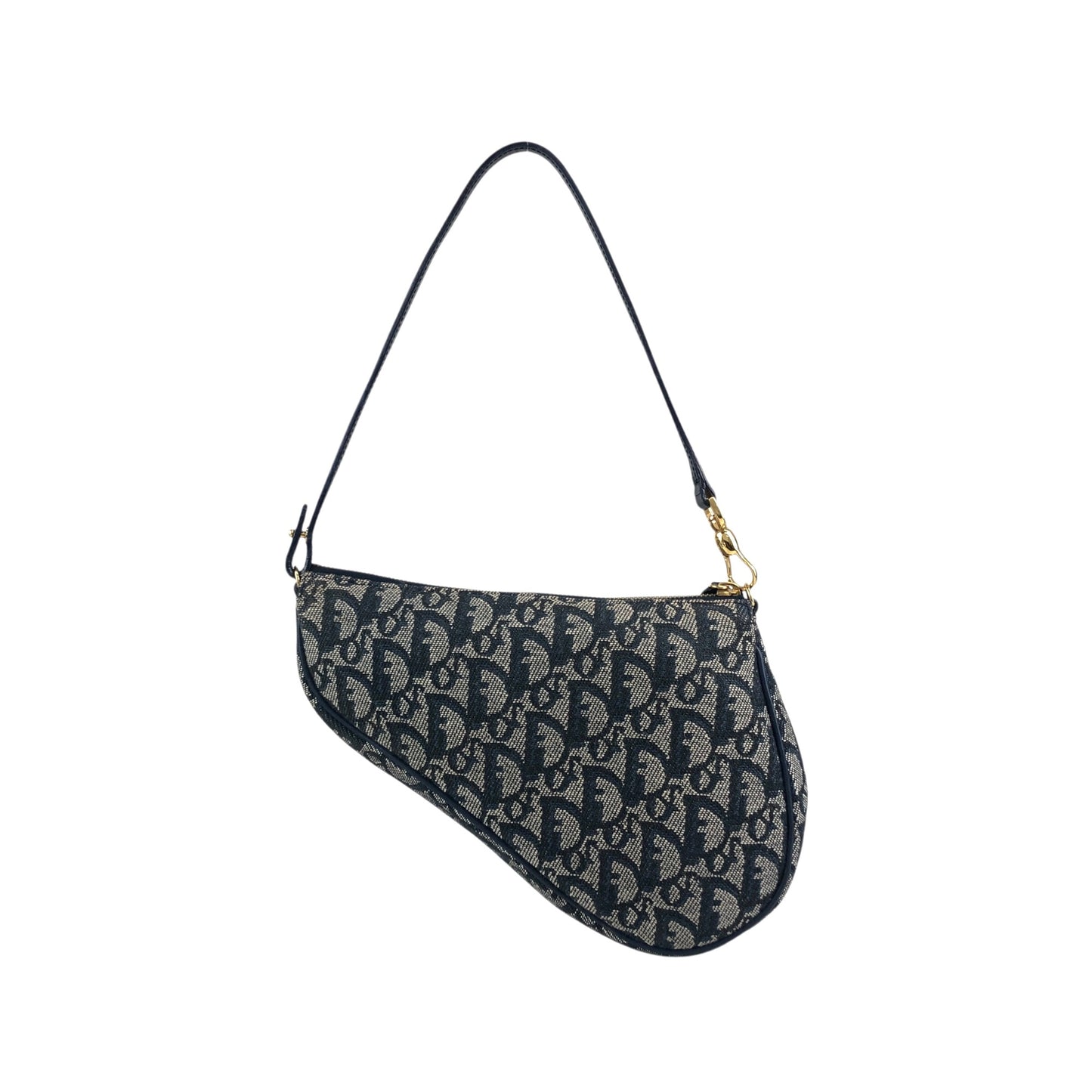 Christian Dior Trotter Shoulder bag Navy Vintage vtyw8k