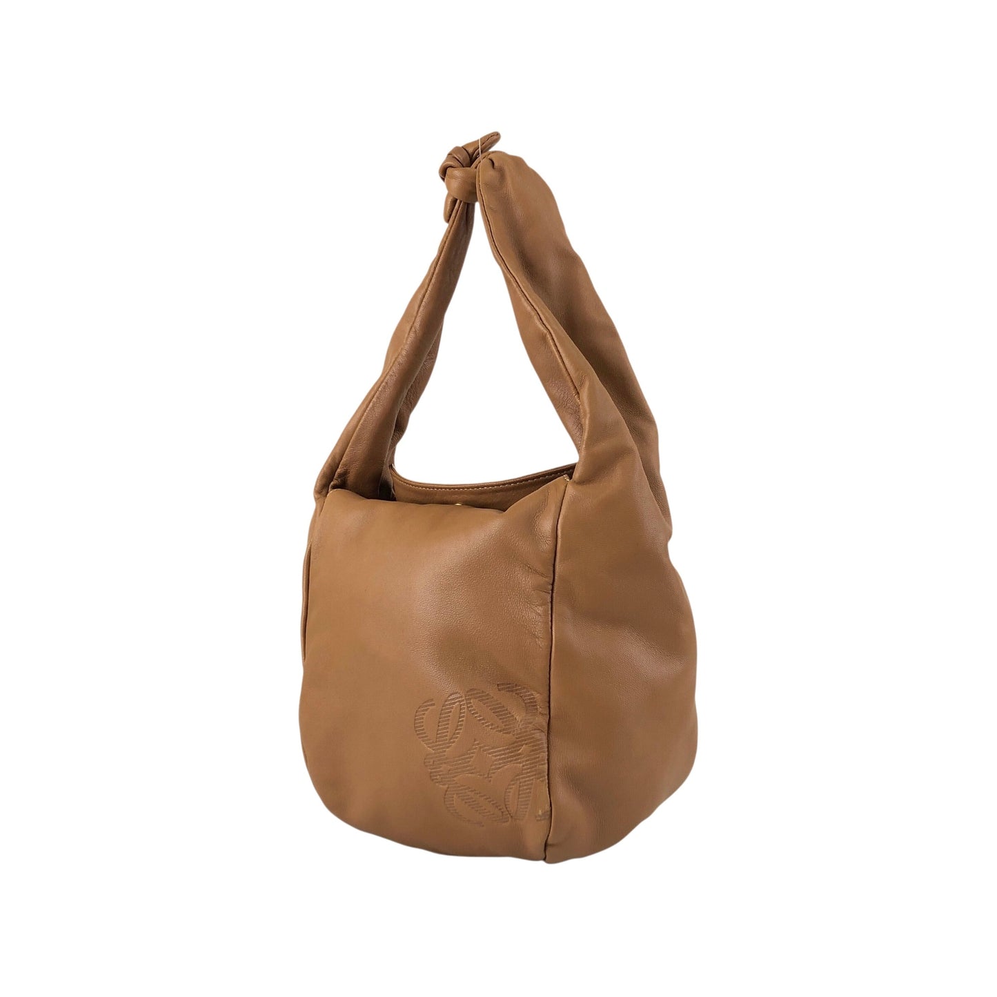 LOEWE Anagram Shoulder bag Hobobag Camel Vintage 6sxnri