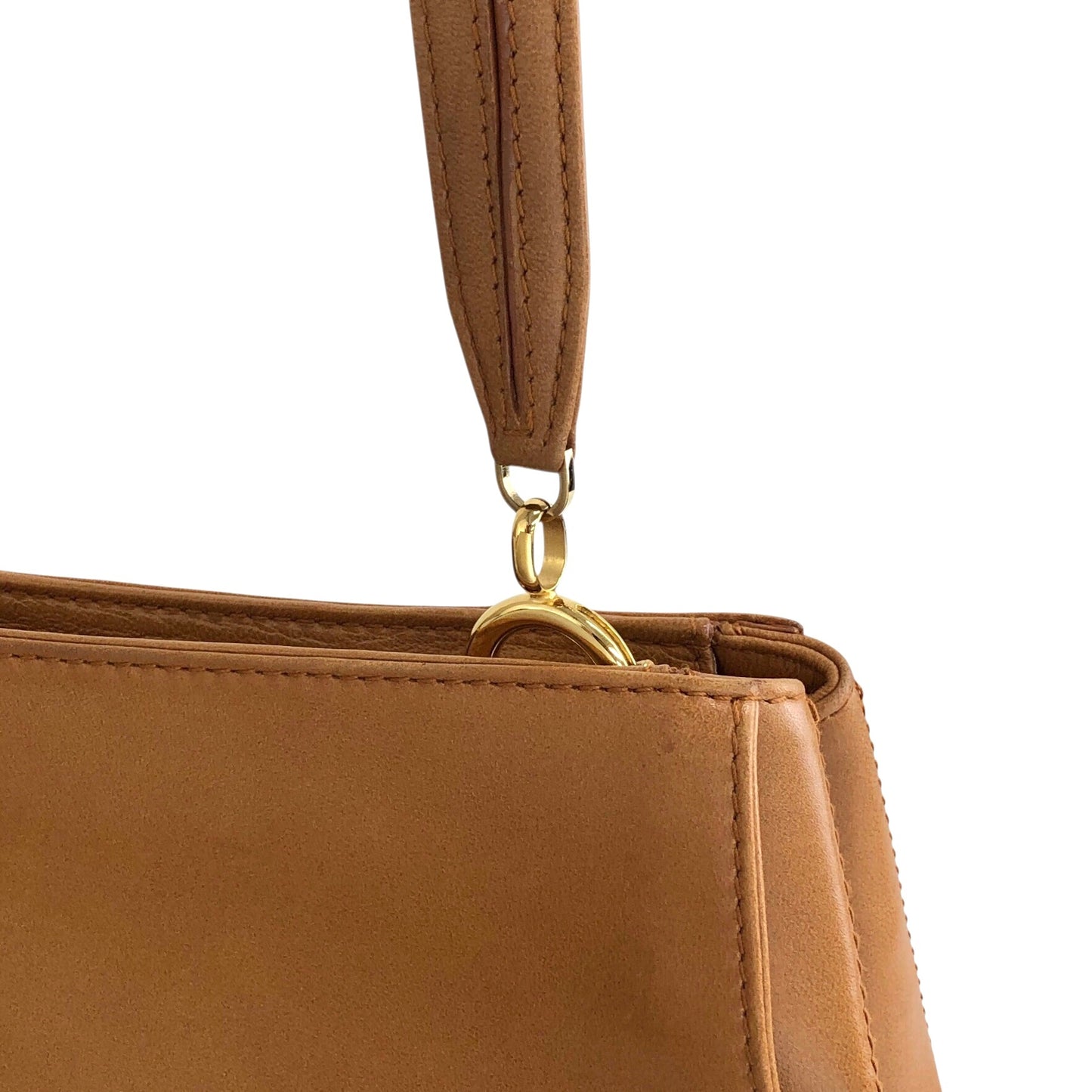 LOEWE Anagram Motif Shoulder bag Camel Vintage hkfnkp