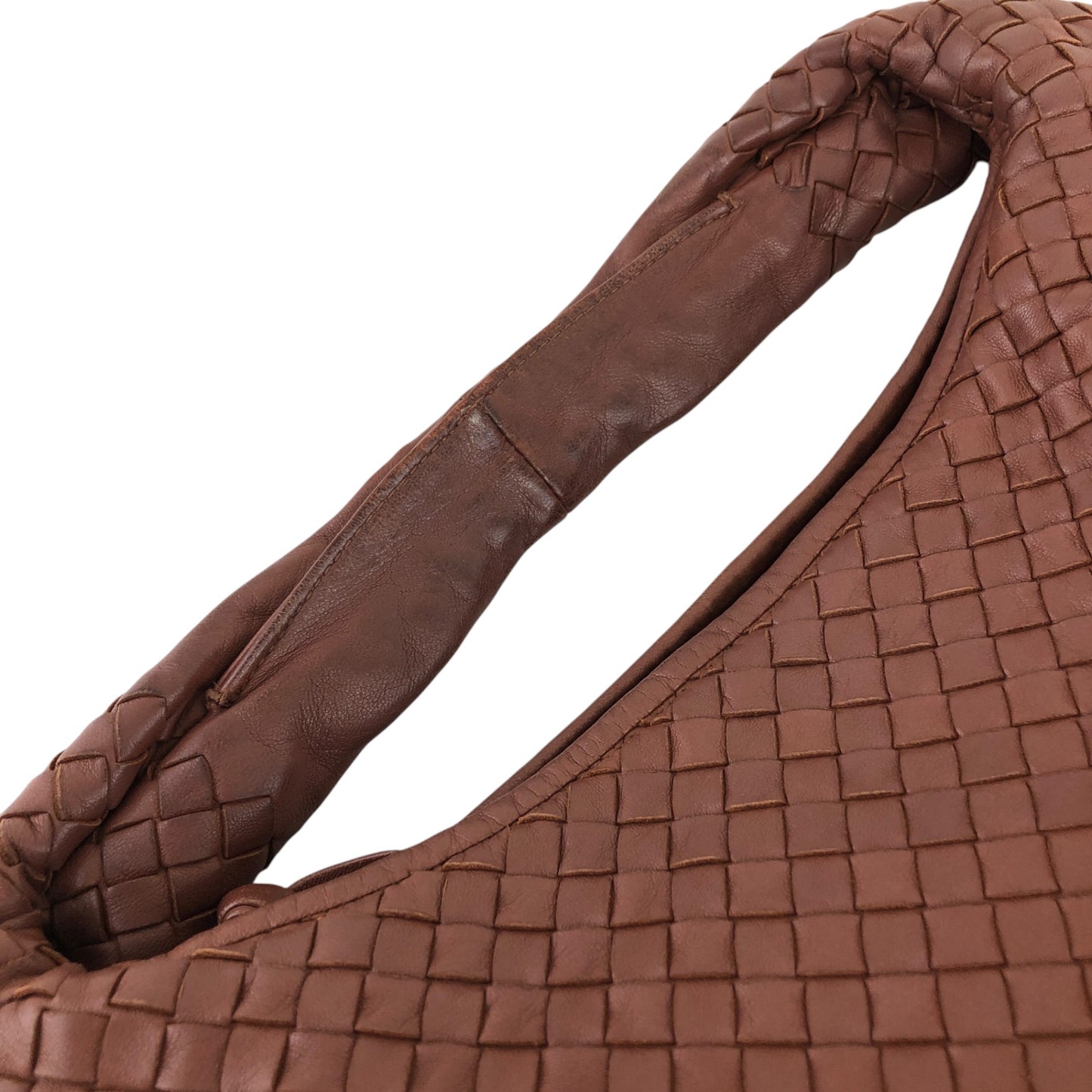 Bottega Veneta Intrecciato Shoulder bag Hobobag Brown Vintage dnw2ax