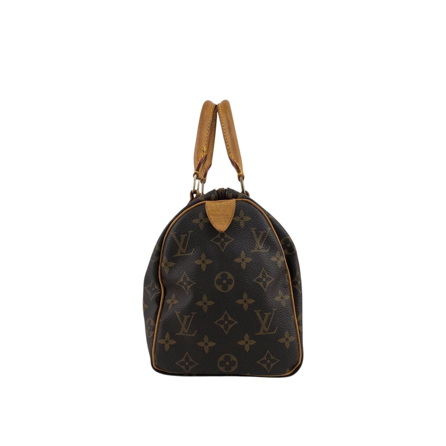 LOUIS VUITTON Monogram Small Boston bag Handbag Brown Vintage ffjgk5