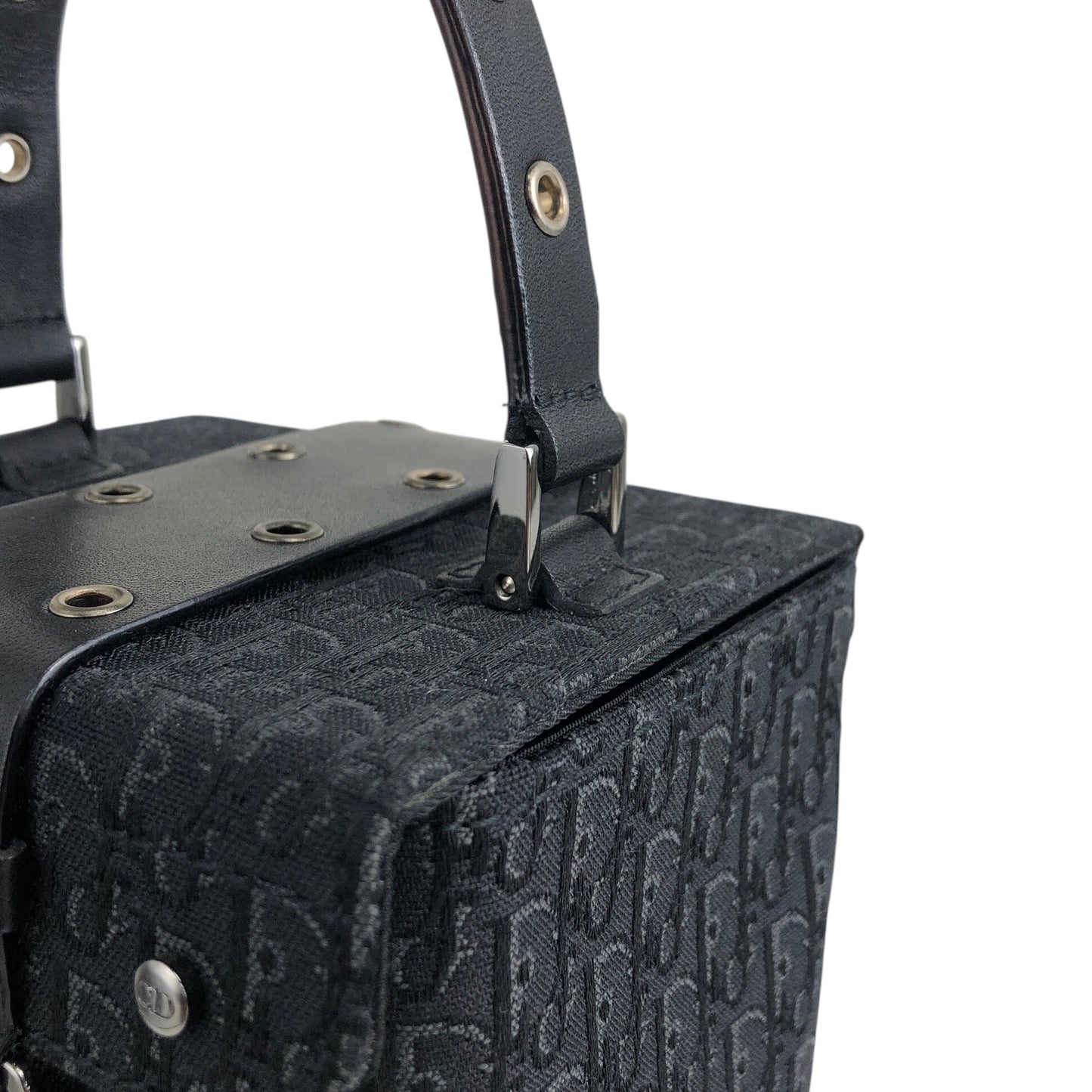 Christian Dior Street Chic Small Handbag Vanity bag Black Vintage 525v32