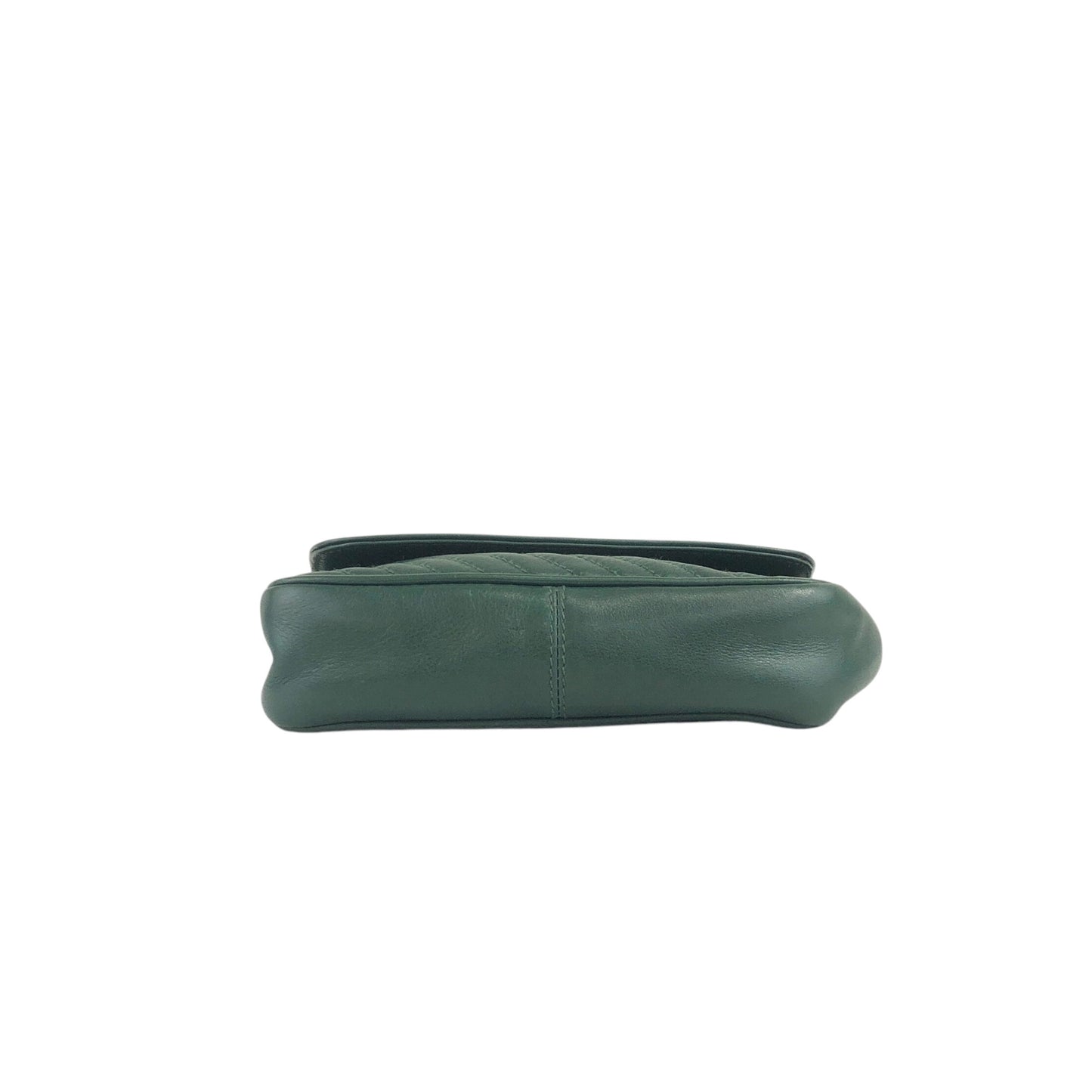 CELINE Triomphe Chain Shoulder bag Green Vintage tbw8uj