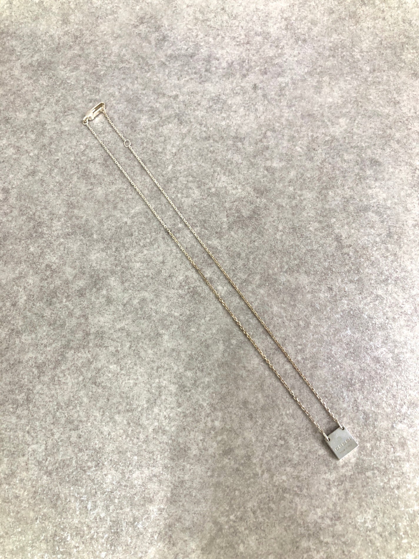 GUCCI 標誌項鍊 銀 SILVER925 復古 78tegk