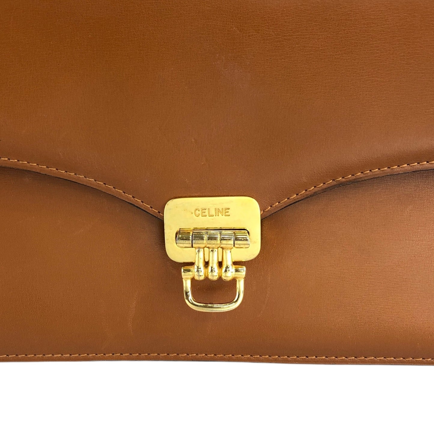 CELINE Horse Bit 肩背包 棕色 復古 zjkkfe