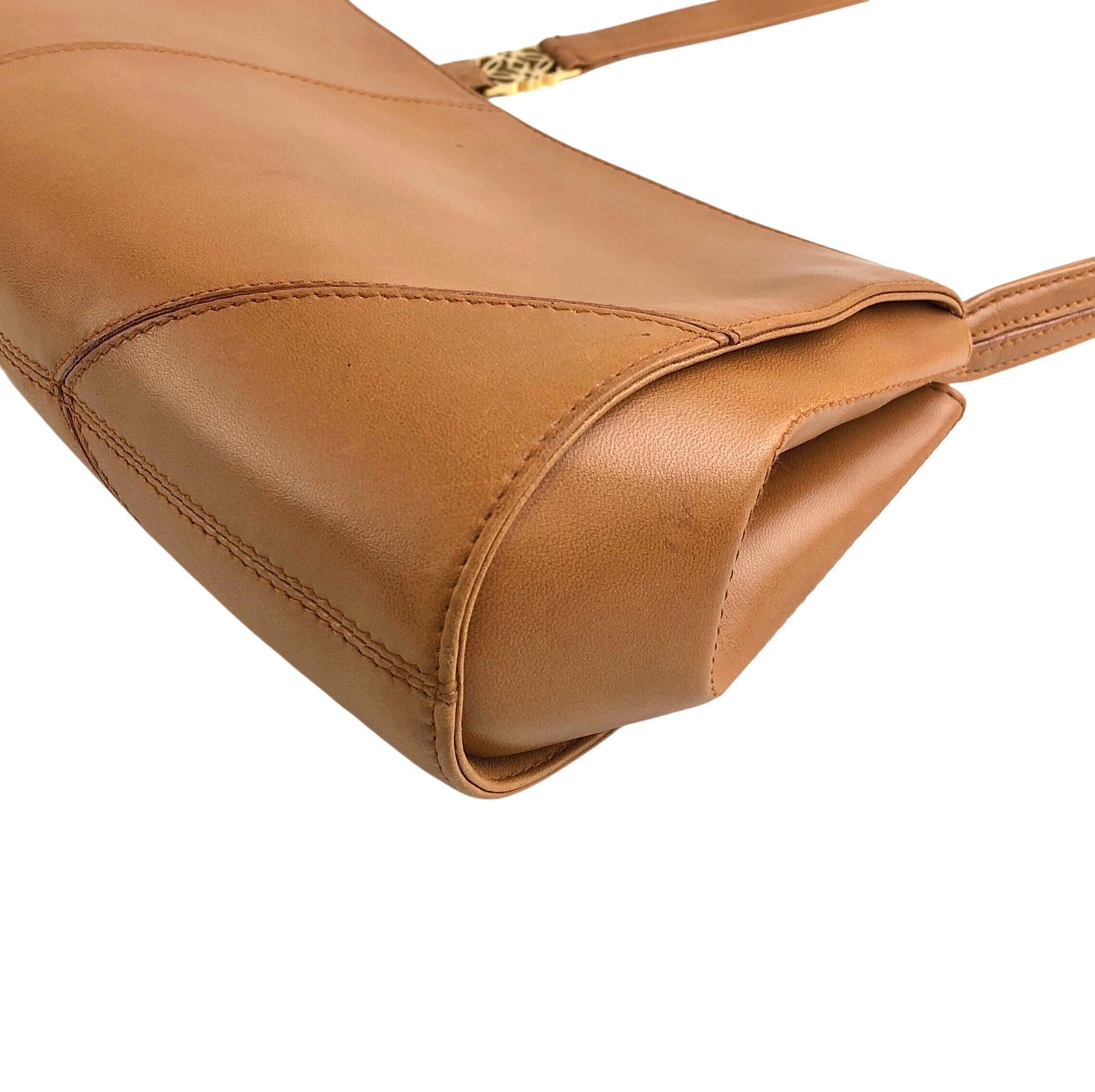 LOEWE Anagram Motif Shoulder bag Camel Vintage hkfnkp