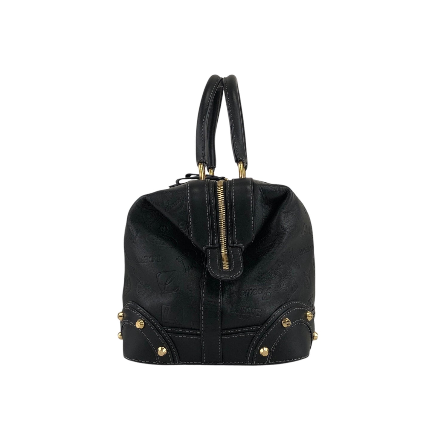 LOEWE Handbag Boston bag Black Vintage cx5sz7