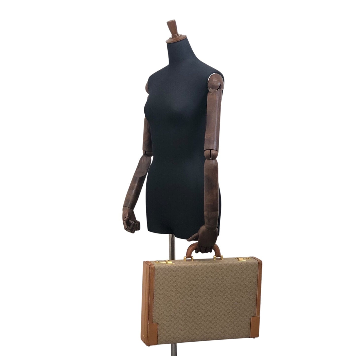 CELINE Macadam 手袋 Trunk Case 米色復古 mp7ck6