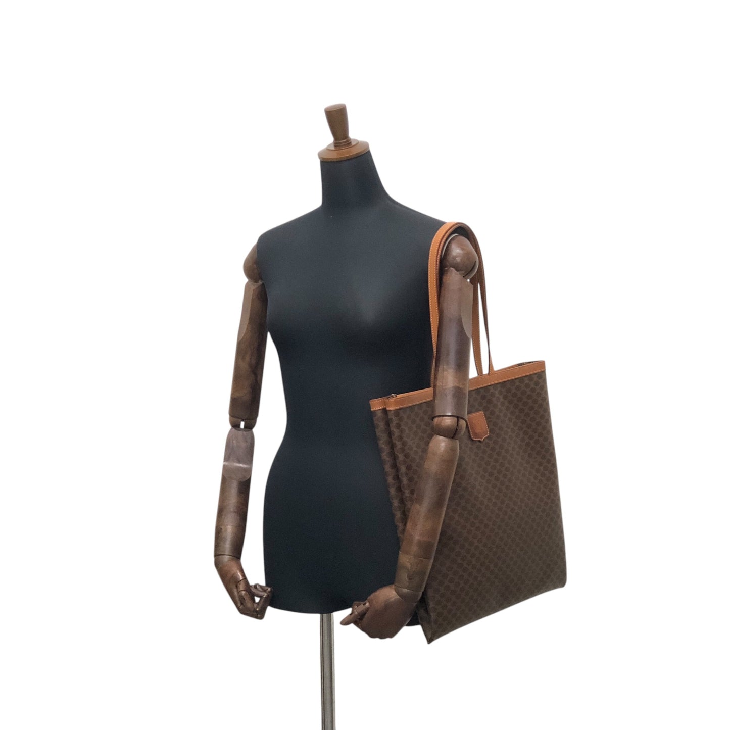 CELINE Macadam Blason Totebag Brown Vintage itx5ur