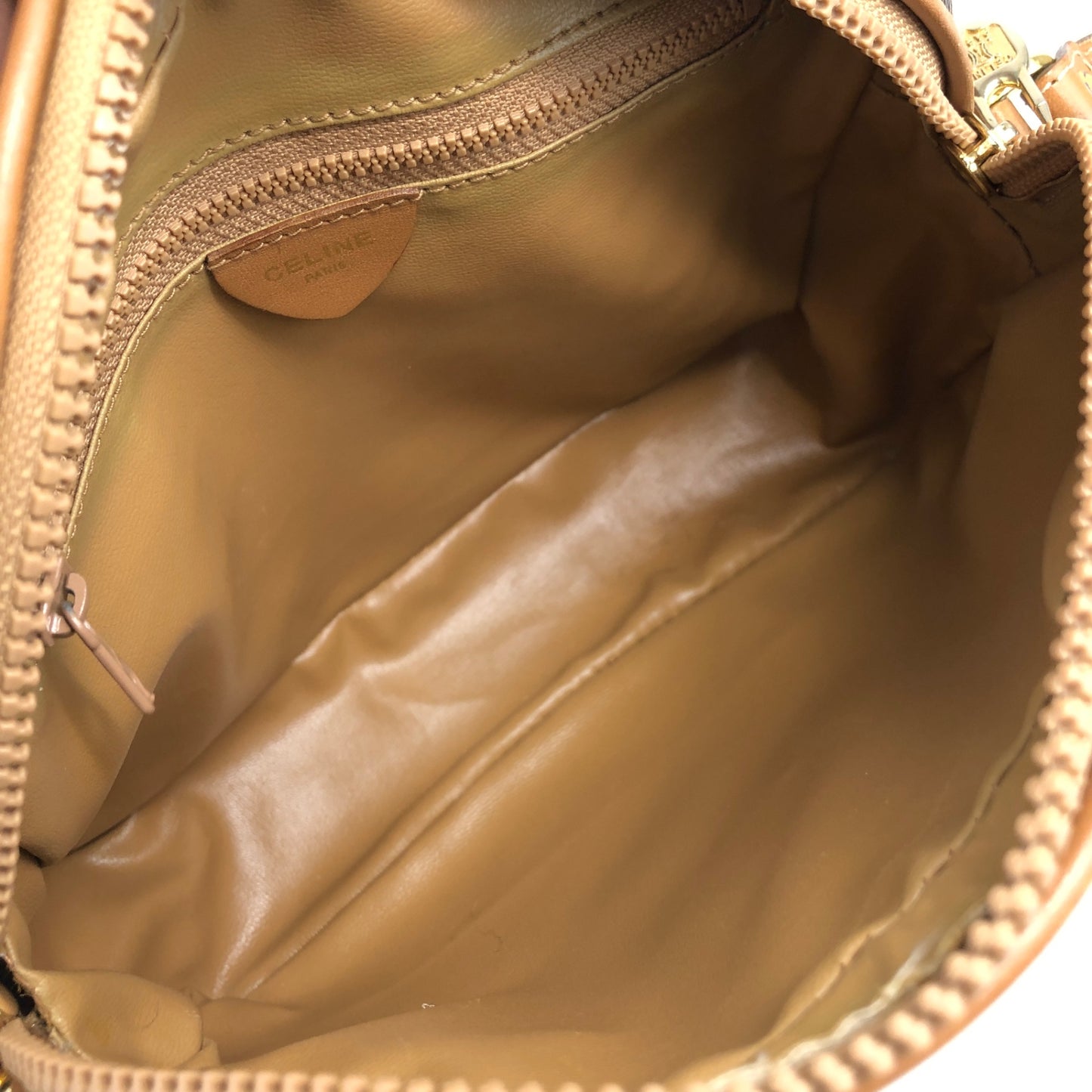 CELINE Macadam Horse Bit Shoulder bag Brown Vintage w7if2s
