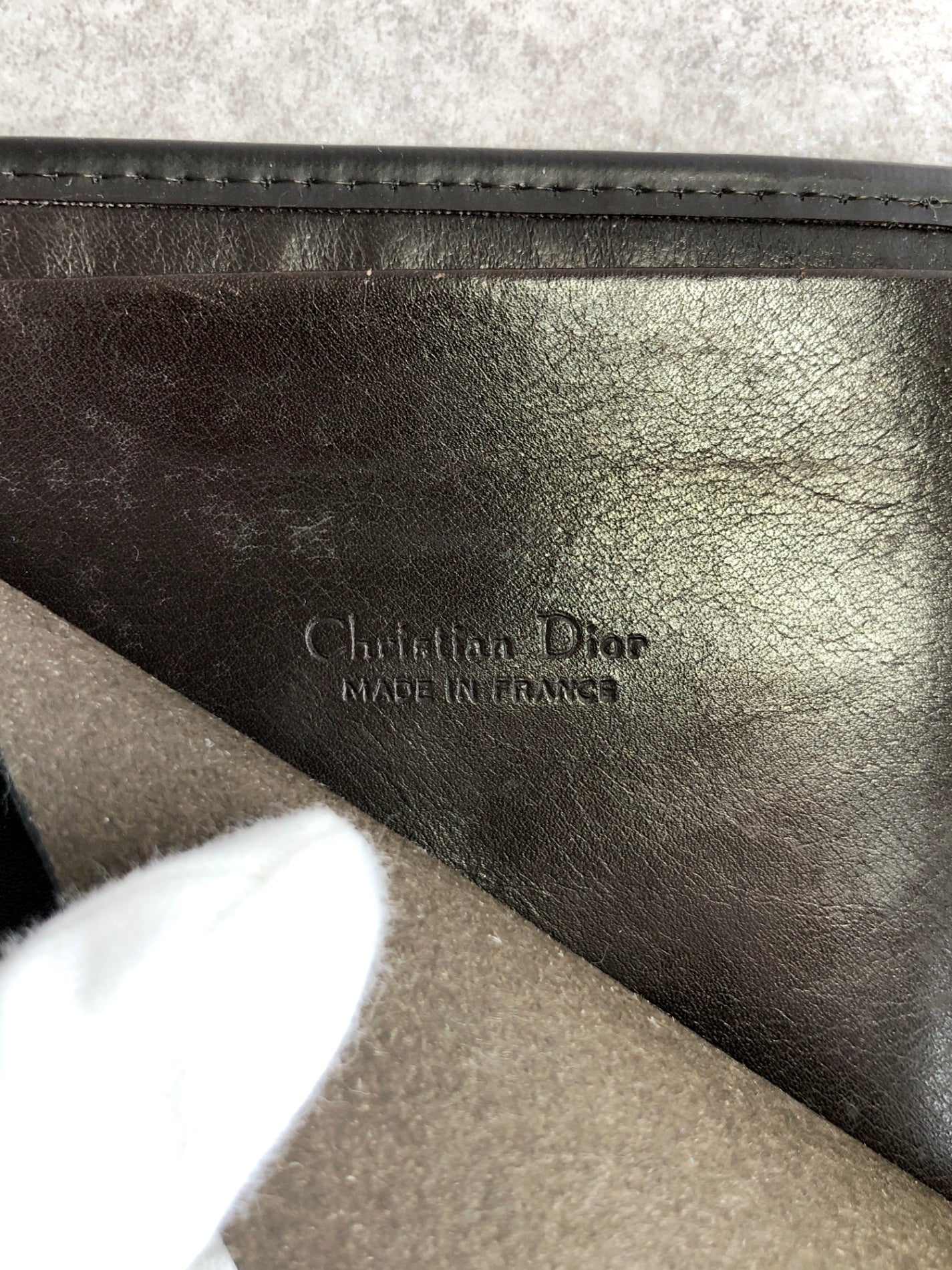 Christian Dior Trotter 折疊錢包 棕色 復古 uyfwgb