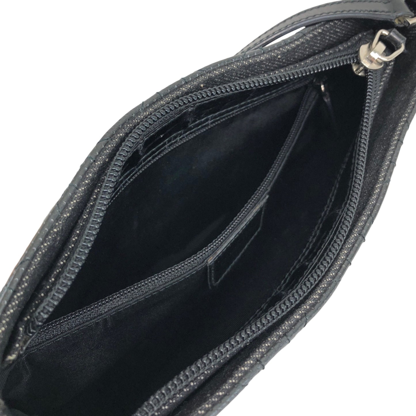 Christian Dior Cannage Small Shoulder bag Black Vintage p5ui7r