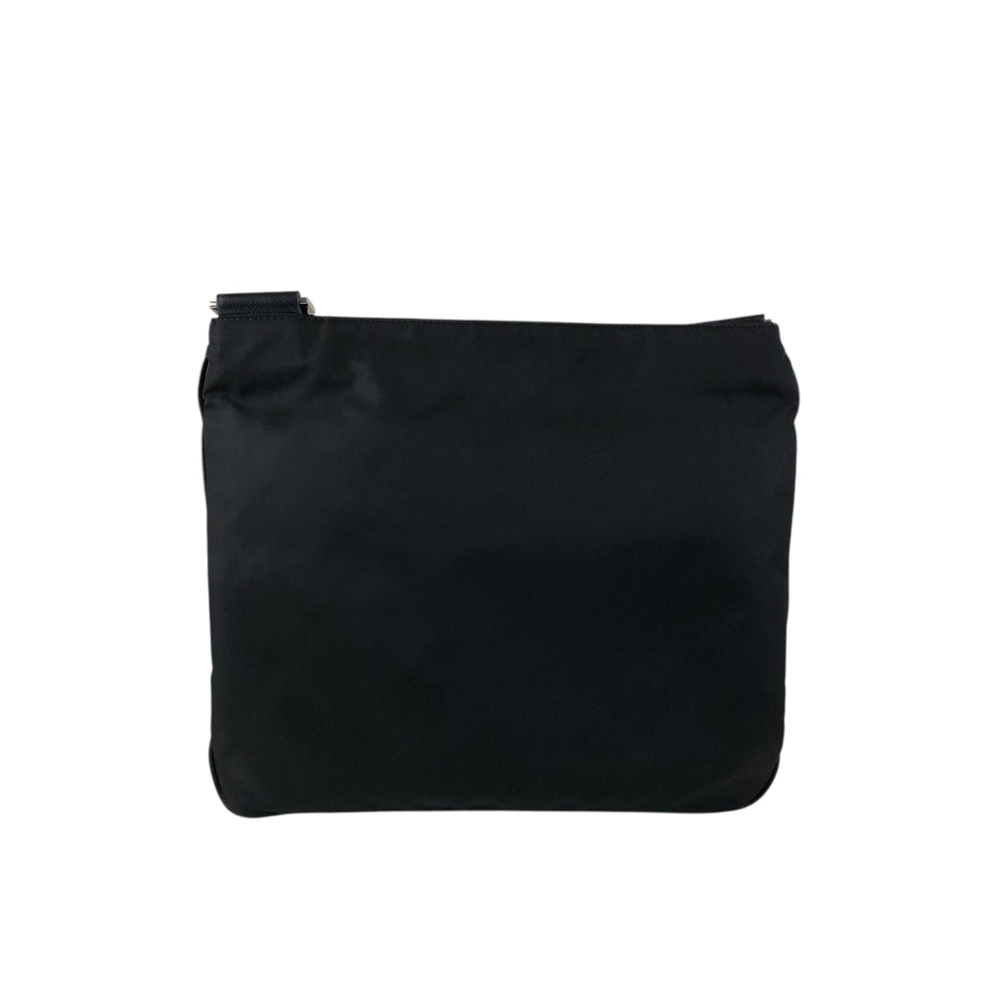 PRADA Tessuto Triangle Logo Shoulder bag Black Vintage jvmtz8