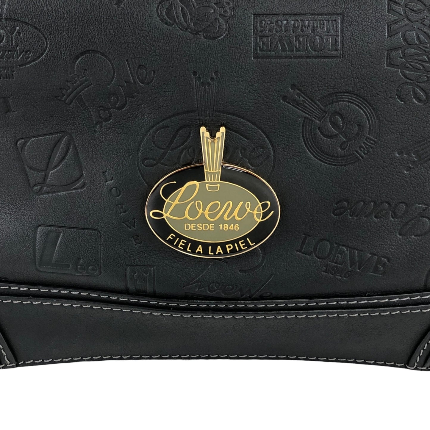 LOEWE Handbag Boston bag Black Vintage cx5sz7