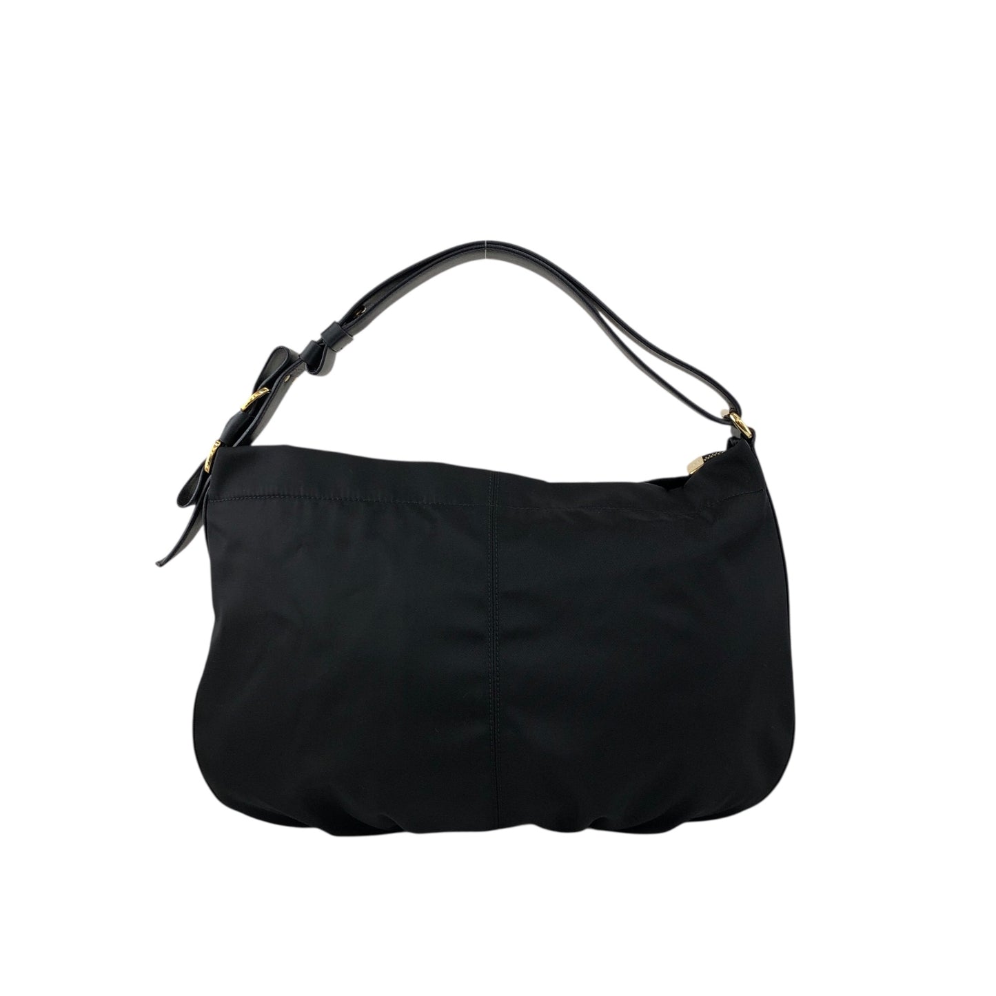 Salvatore Ferragamo Vala Ribbon Shoulder bag Hobobag Black Vintage ayh78w