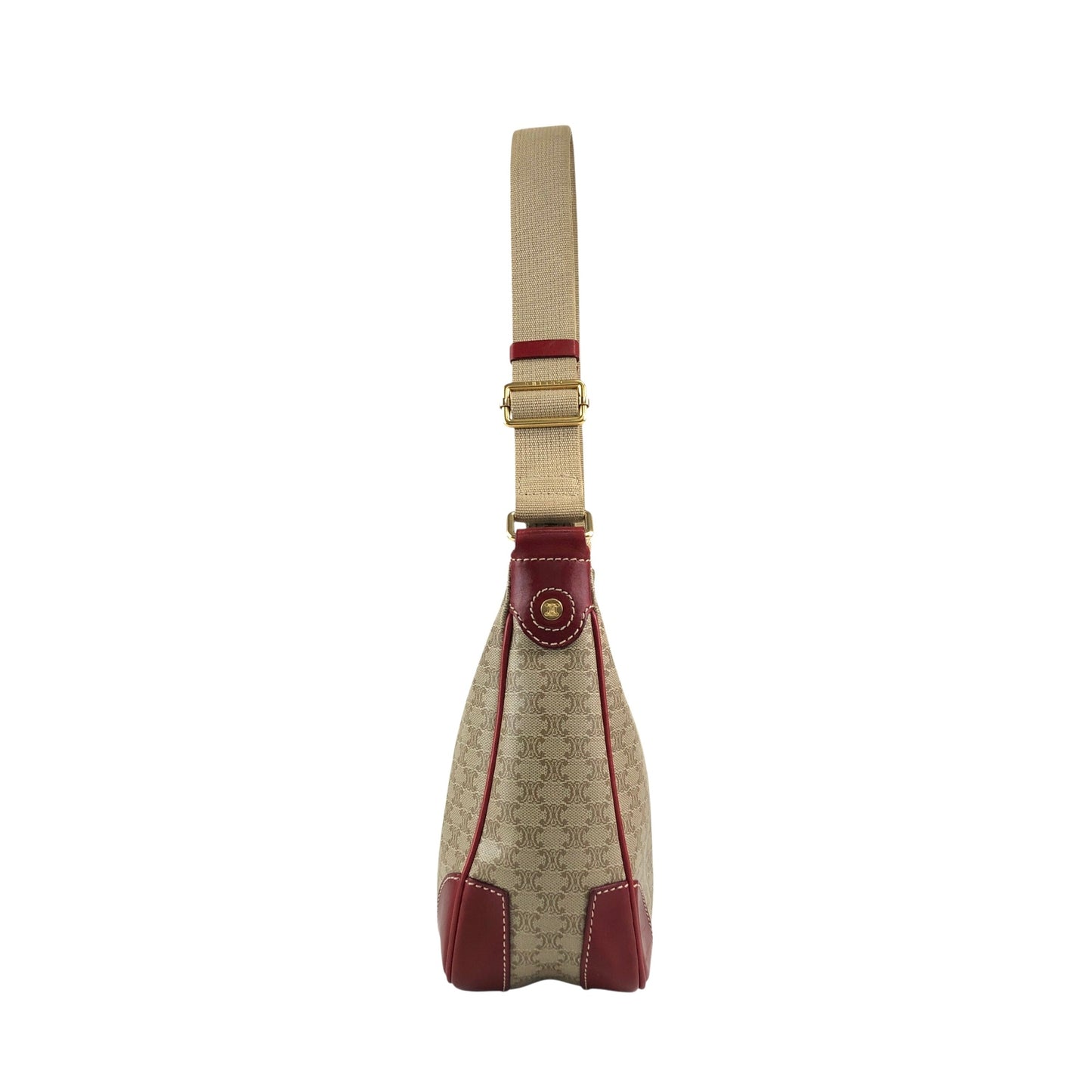 CELINE Macadam Shoulder bag Beige Vintage ebftjm