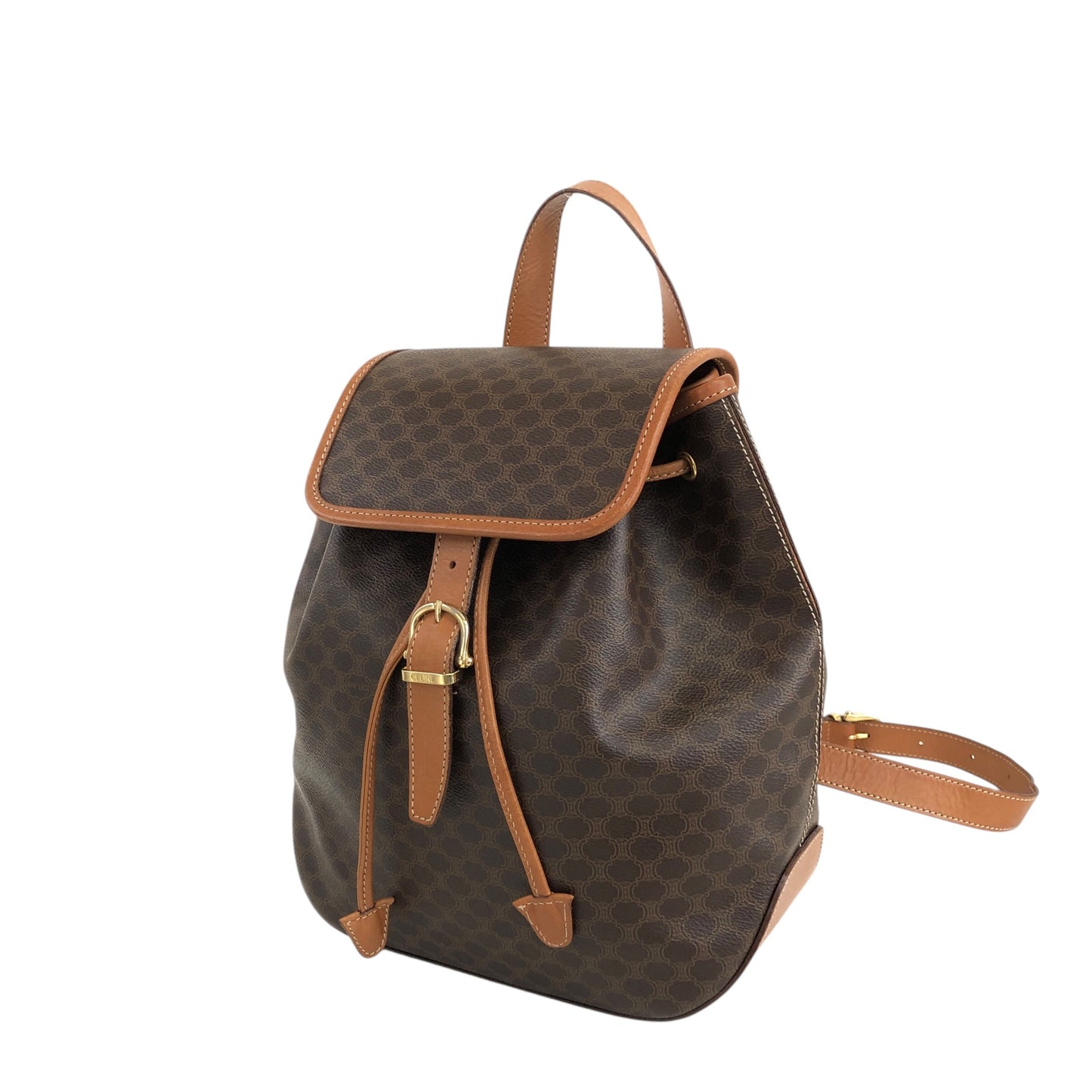 CELINE Macadam Backpack Brown Vintage i8882p