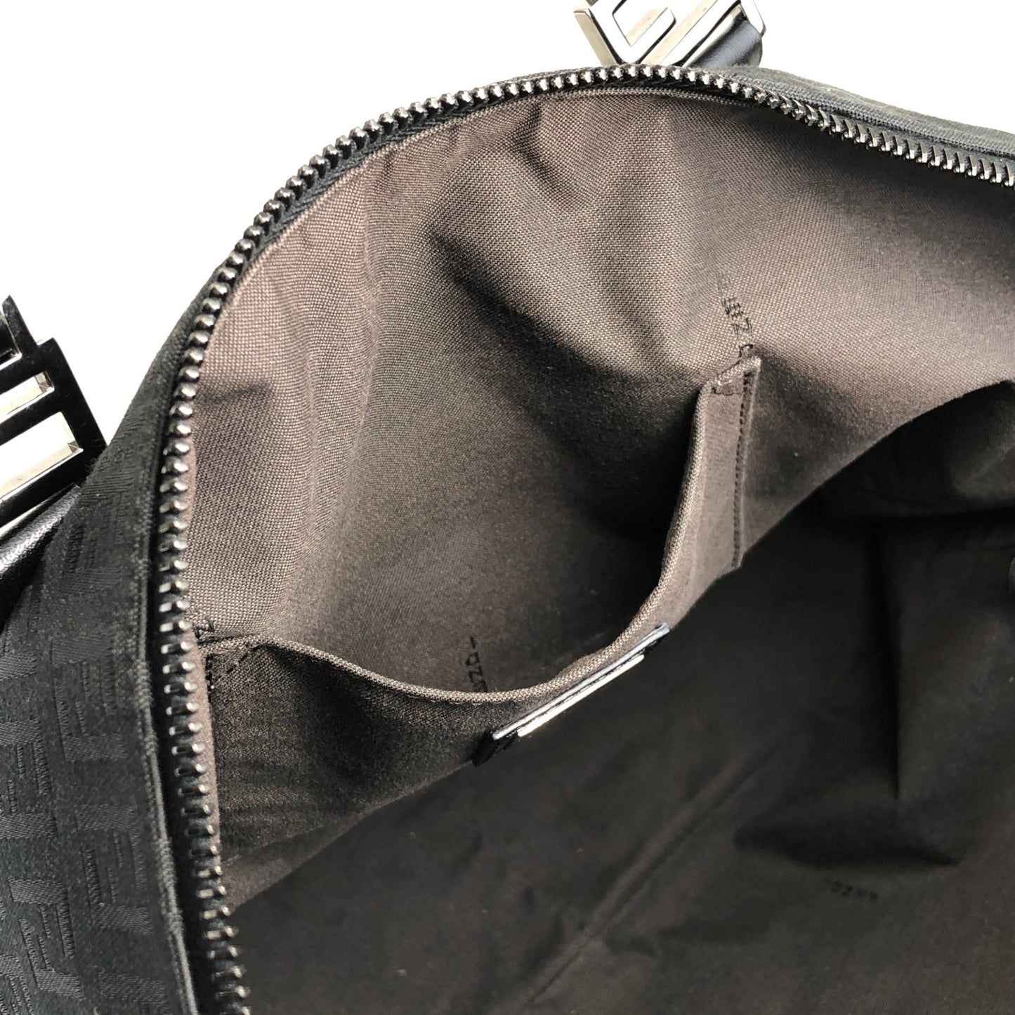 FENDI Zucchino Totebag Black Vintage evabj6