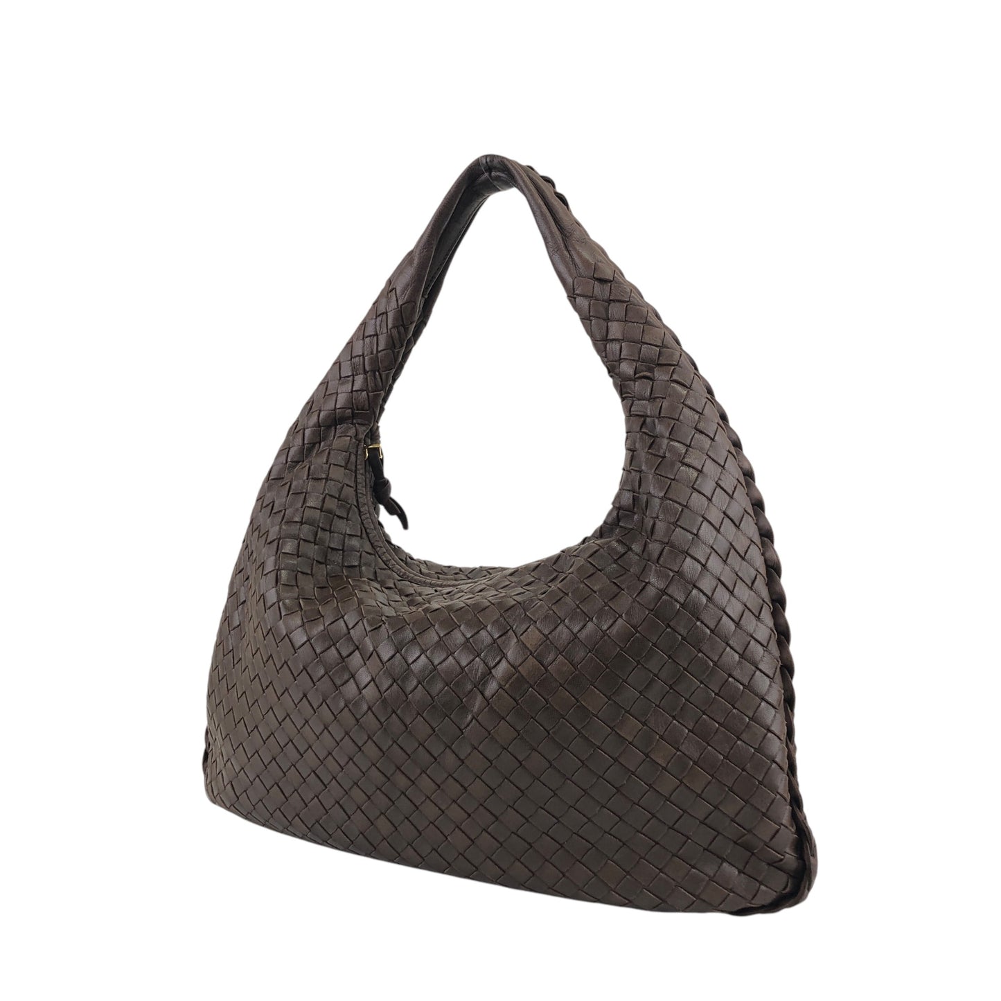 Bottega Veneta Intrecciato Shoulder bag Hobobag Brown Vintage 8kxwhy