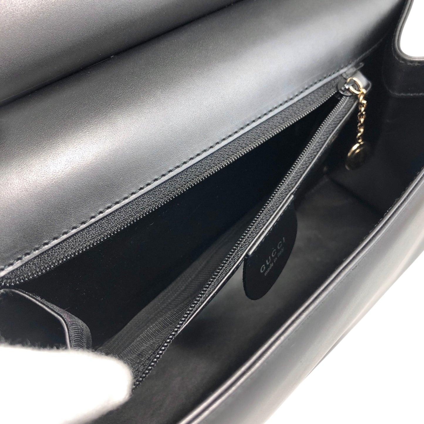 GUCCI Shoulder bag Gray Vintage tfg2zv
